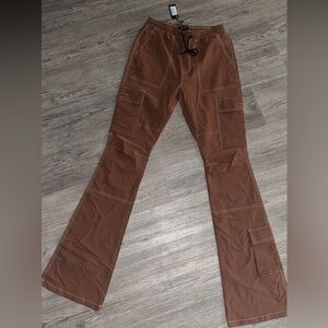 Chocolate Men's Cargo Pants in Rich Brown